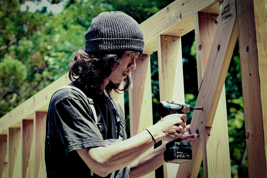 新島製塩所しおさい建設風景画像